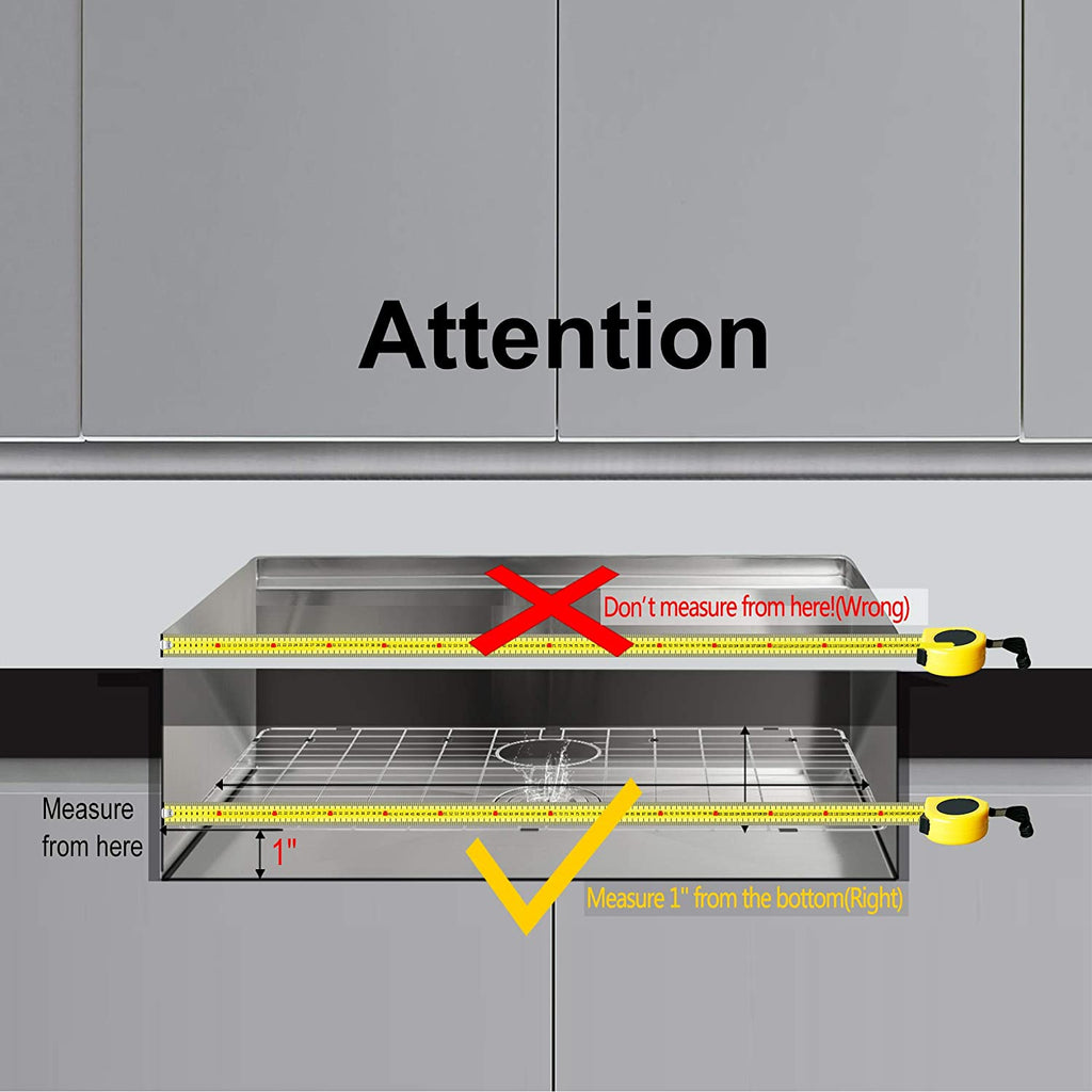 Kitchen Sink Grid and Sink Protectors for Kitchen Sink, Stainless Steel Sink Grids for Bottom of Kitchen Sink, Sink Bottom Grid, 19 13/16" X 14 3/4" with Rear Drain for Single Sink Bowl