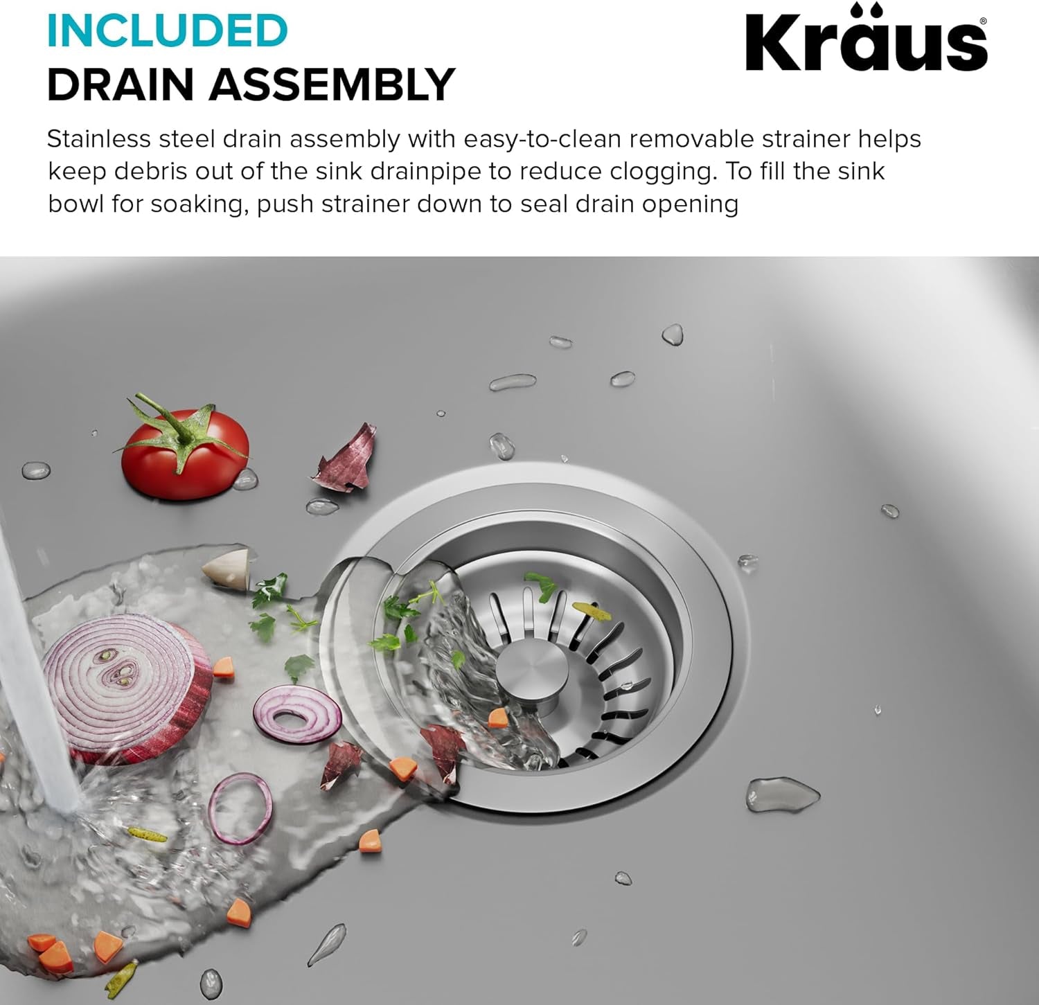 Premier 32-Inch Undermount 50/50 Double Bowl 18-Gauge Stainless Steel Kitchen Sink with Strainers (X2), KBU22