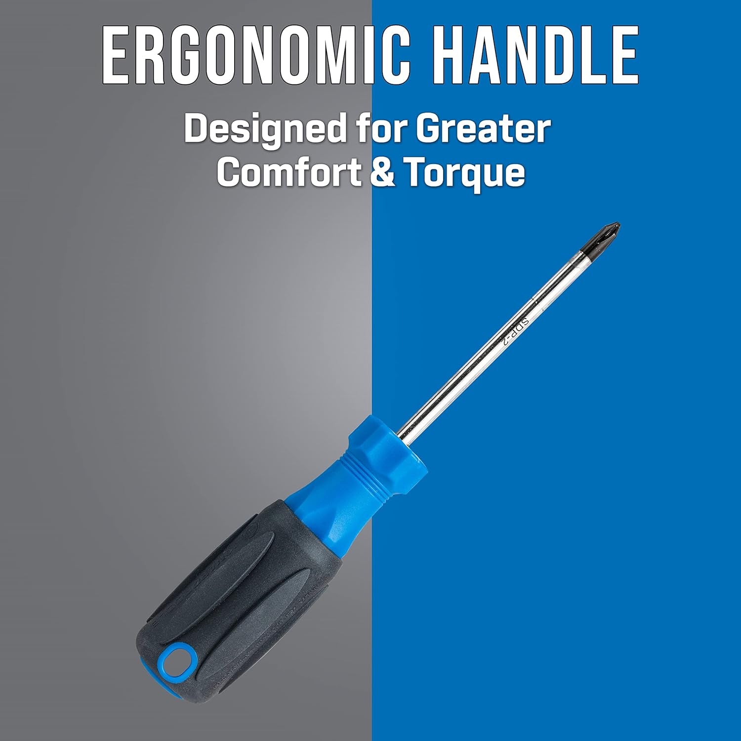 SDP-2 Screwdriver, #2 X 4" Phillips Tip with Comfort Grip, 8 5/16" Length