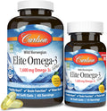 Labs Elite Omega-3, 1600 Mg, Gems Fish Oil Soft Gels, Natural Lemon Flavor, 2 Pack (120 Count Each)