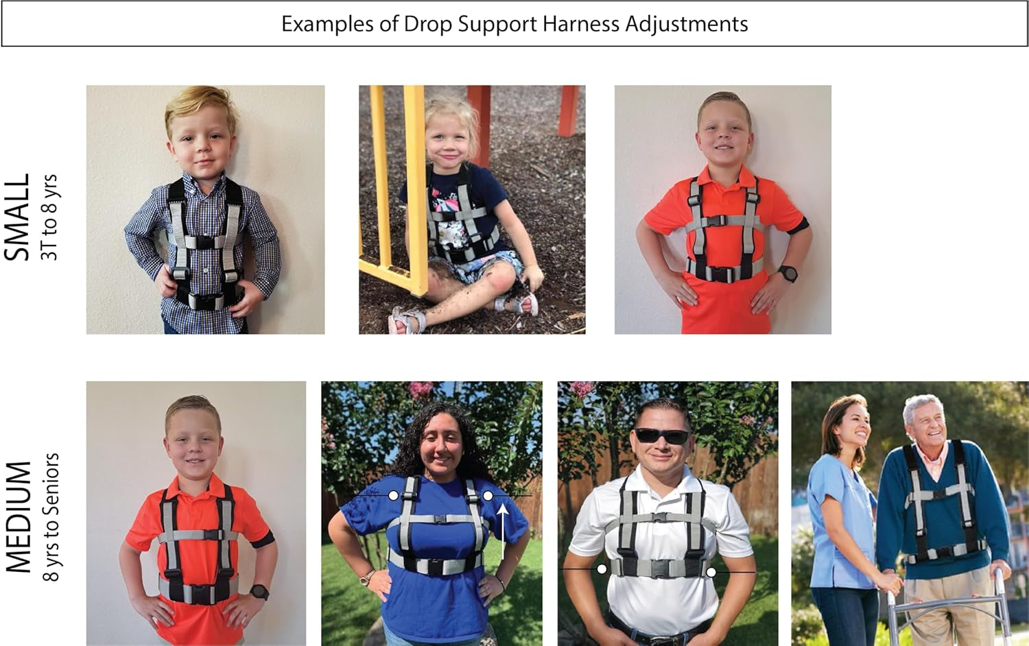 Harness - Aiding in Patient Fall Prevention & Balance & Stability. for Epilepsy, Parkinson'S, Elderly Care and More. Beneficial for Pt/Ot'S. Increasing Patient Safety over Gait Belts.